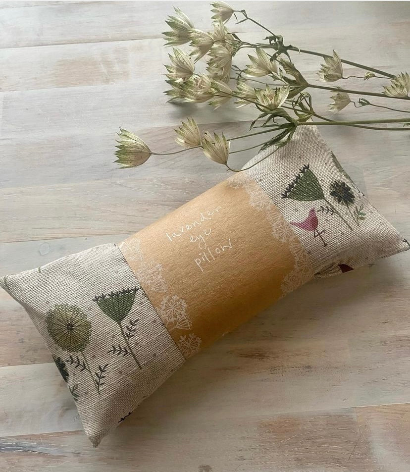 'Birdy Hedgerow' Lavender Eye pillow