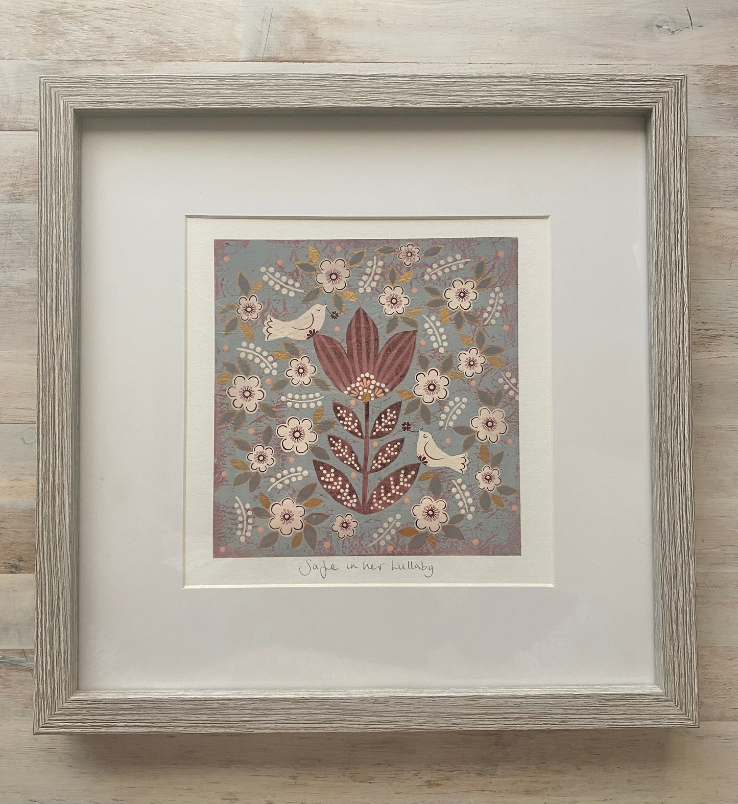 'Safe in her Lullaby' original painting