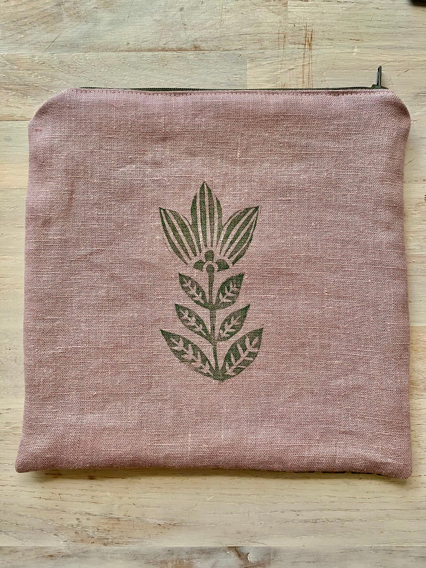 'Road to Happiness' lined zip pouch