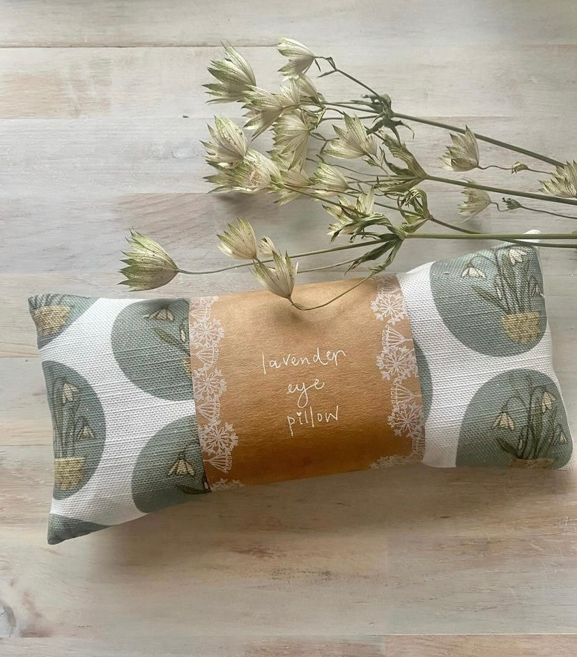 'Snowdrops' Lavender Eye pillow