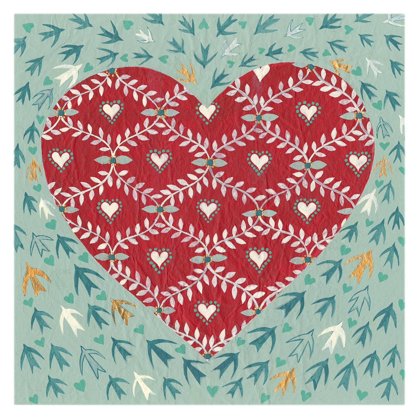 Surrounded by Love Greetings Card